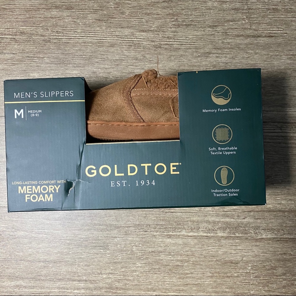 Gold Toe Memory Foam Men’s Slippers